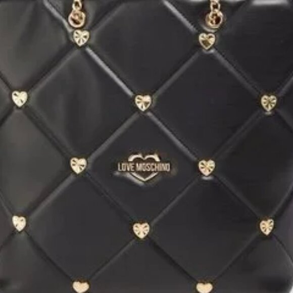 SALE! ✅ Love Moschino Embellished Quilted Heart Tote Shoulder Bag ✨ NWT - Picture 8 of 17